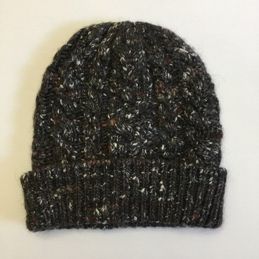 INTERMIX Italian Yan Womens Beanie Brown Multi-Color Wool Silk Blend One Size - Picture 3 of 12